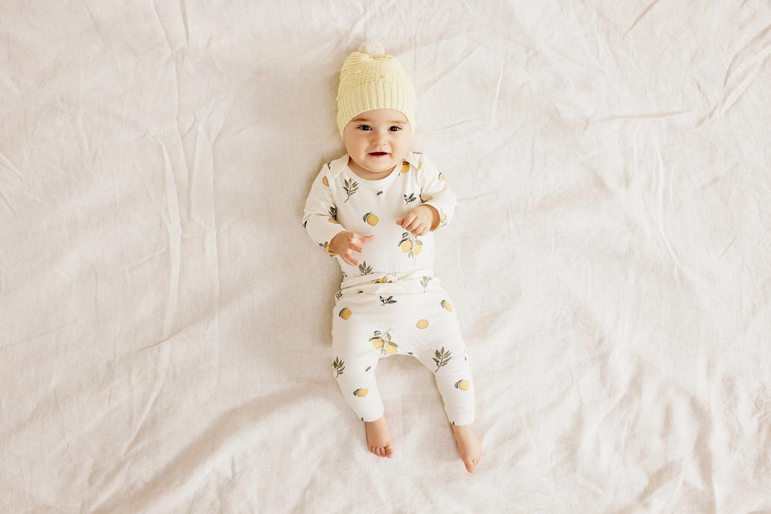 Wilson + Frenchy Baby Wilson & Frenchy - Organic Envelope Bodysuit / Lovely Lemons 3 Wilson + Frenchy Baby Wilson & Frenchy - Organic Envelope Bodysuit / Lovely Lemons