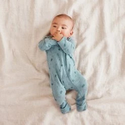 Wilson + Frenchy NEW Wilson & Frenchy - Organic Rib Zipsuit With Feet / Little Leaf 5 Wilson + Frenchy NEW Wilson & Frenchy - Organic Rib Zipsuit With Feet / Little Leaf