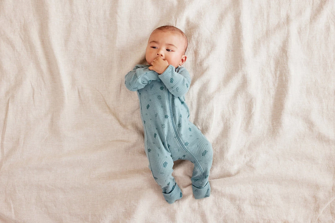 Wilson + Frenchy NEW Wilson & Frenchy - Organic Rib Zipsuit With Feet / Little Leaf 3 Wilson + Frenchy NEW Wilson & Frenchy - Organic Rib Zipsuit With Feet / Little Leaf