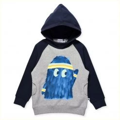 Minti - Sporty Monster Furry Hood / Grey Marle NEW