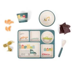 Toys Love Mae - Divided Plate Set / Cars