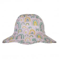Acorn - Falling Rainbows Infant Hat / Pink
