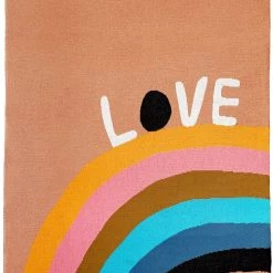 Rachel Castle - Love Rainbow Baby Throw