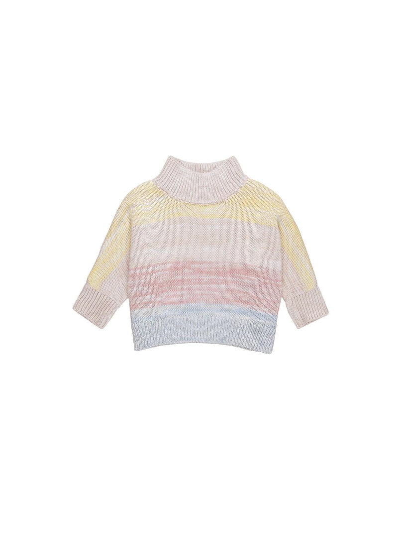 Huxbaby -Rainbow Stripe Knit Jumper 1 Huxbaby -Rainbow Stripe Knit Jumper