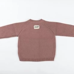 Ponchik Babies + Kids Ponchik - Cotton Knitted Cardigan - Peony Baby