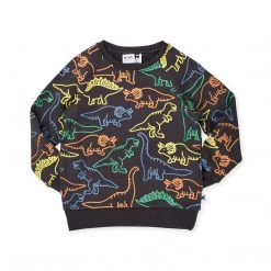 Minti - Dino Shapes Furry Crew / Dark Grey NEW