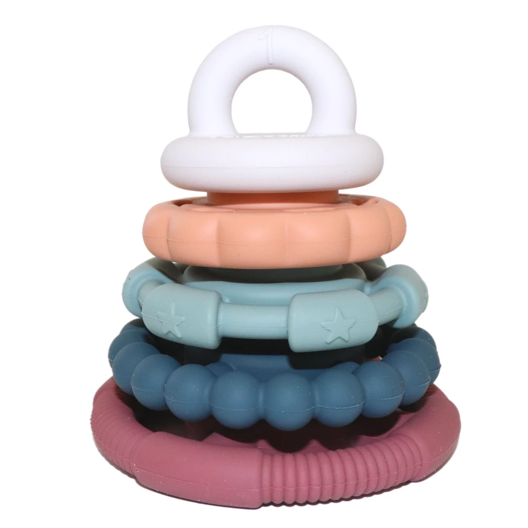 Baby Jellystone - Rainbow Stacker Teether And Toy 3 Baby Jellystone - Rainbow Stacker Teether And Toy