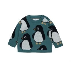 Huxbaby - Penguin Knit Jumper / Spruce