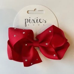 Pixie's Bows - Medium Diamante Bow SALE
