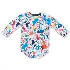 Baby Kip & Co - Organic Long Sleeve Romper / Cool Animals