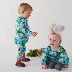 Kip & Co - Organic Long Sleeve Romper / Bunny Boy Baby