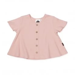 Kapow Kids - Shell Pink Rib Swing T-Shirt SALE