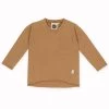 Kapow Kids - Tan Long Sleeve Raw Edge T-shirt