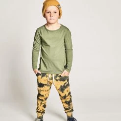 Munster Kids - Basiklong Tee / Olivine