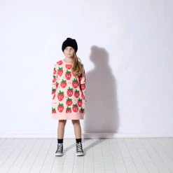 Minti - Friendly Strawberries Dress / Pink Marle NEW