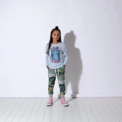 Minti - Pretty Owl Tee / Cornflower Marle NEW