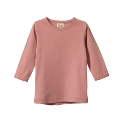 Nature Baby - Long Sleeve Cloud Tee / Woodrose SALE