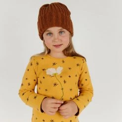 NEW Olive + The Captain - Stars Long Sleeve Rib Dress