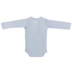 Ponchik Babies + Kids Ponchik - Ribbed Bodysuit - Duck Egg Baby