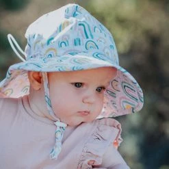 Acorn - Falling Rainbows Infant Hat / Pink