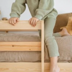 Goldie & Ace - Winnie Waffle Relaxed Fit Sweater / Sage NEW