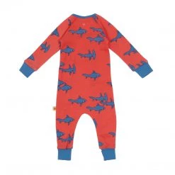 Goldie & Ace - Sharks Zipsuit / Red SALE