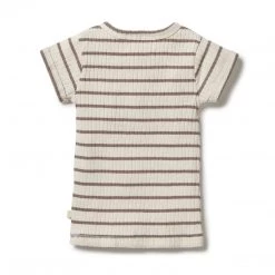 Wilson + Frenchy - Organic Stripe Rib Top - Hazelwood Ecru
