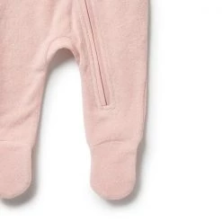 Wilson + Frenchy - Organic Terry Zipsuit / Cantaloupe Baby