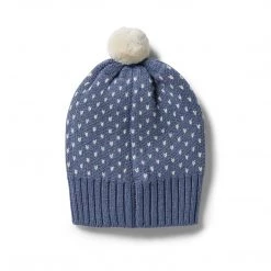 Wilson + Frenchy - Knitted Fleck Hat / Blue Depths NEW