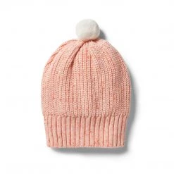 Wilson + Frenchy - Knitted Rib Hat / Silver Peony NEW