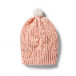 Wilson + Frenchy - Knitted Rib Hat / Silver Peony NEW