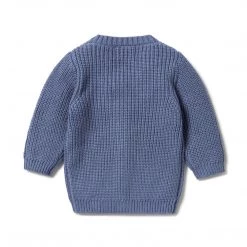 Wilson + Frenchy - Knitted Button Cardigan / Blue Depths NEW