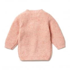 Wilson + Frenchy - Knitted Button Cardigan / Silver Peony