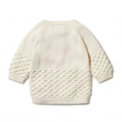 Wilson + Frenchy - Knitted Spot Cardigan / Gardenia NEW