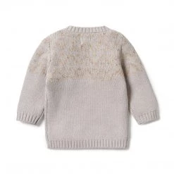 Wilson + Frenchy - Knitted Fair Isle Jumper / Nimbus Fleck
