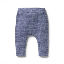Wilson + Frenchy - Organic Waffle Slouch Pant / Blue Fleck