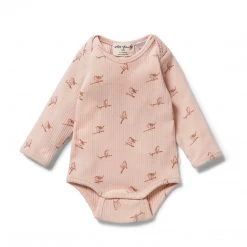 Wilson + Frenchy - Organic Rib Envelope Bodysuit / Robin NEW