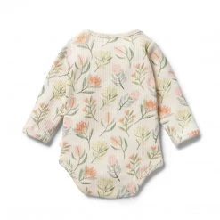 NEW Wilson + Frenchy - Organic Rib Envelope Bodysuit / Pretty Floral