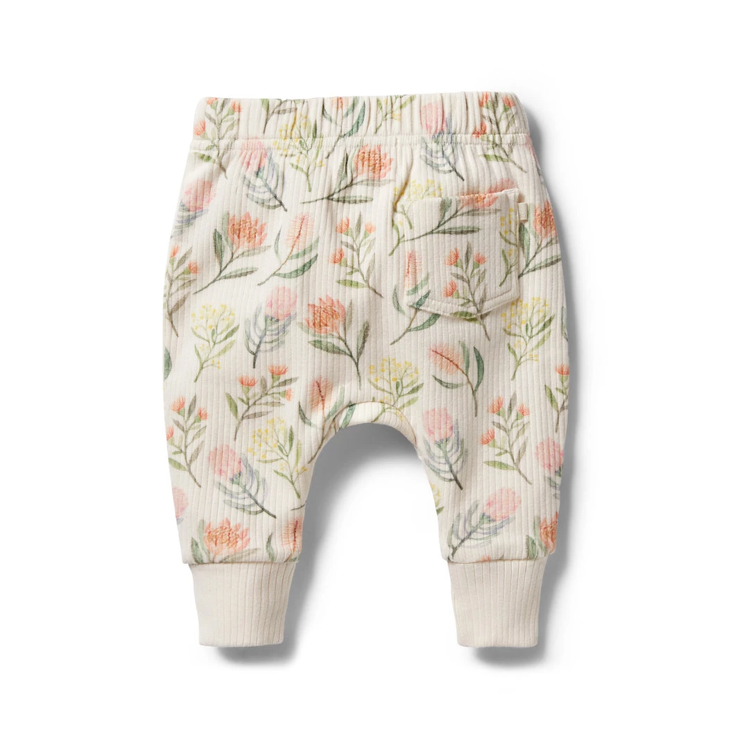 Wilson + Frenchy - Organic Rib Slouch Pant / Pretty Floral NEW 2 Wilson + Frenchy - Organic Rib Slouch Pant / Pretty Floral NEW