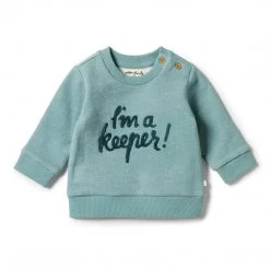 Wilson + Frenchy - I'm A Keeper Organic French Terry Sweat / Arctic NEW