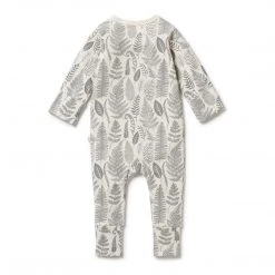 Wilson + Frenchy Wilson & Frenchy - Organic Zipsuit With Feet / Hello Fern NEW