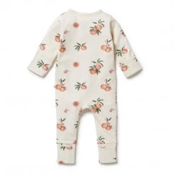 Wilson + Frenchy NEW Wilson & Frenchy - Organic Zipsuit With Feet / So Peachy