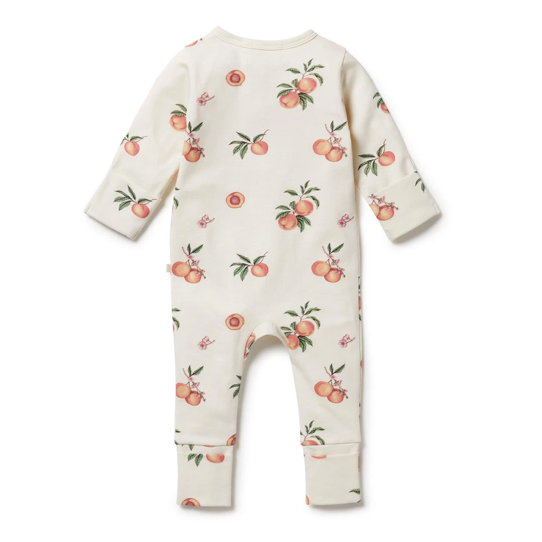 Wilson + Frenchy NEW Wilson & Frenchy - Organic Zipsuit With Feet / So Peachy 2 Wilson + Frenchy NEW Wilson & Frenchy - Organic Zipsuit With Feet / So Peachy