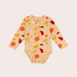 Olive + The Captain -Terrazzo Long Sleeve Body Suit NEW