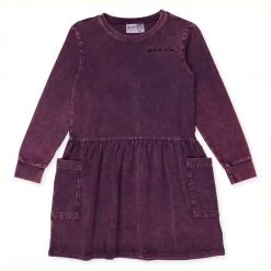 Minti - Blasted Pocket Dress / Grape Wash