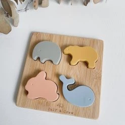 Calf & Crew - Silicone Animal Puzzle NEW