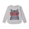 NEW Minti - Strawberry Cat Tee / Grey Marle