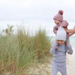 Ponchik Babies + Kids - Ribbed Leggings / Duck Egg