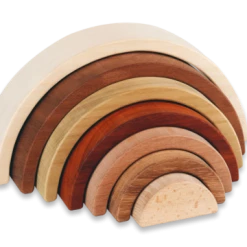 Discoveroo - Wooden Rainbow Stacker Toys